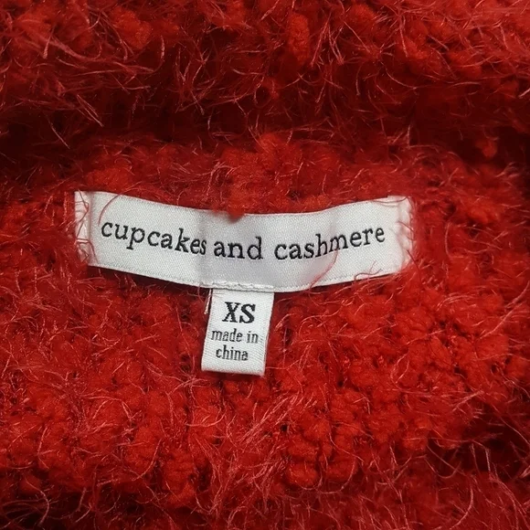 Cupcakes and Cashmere Red Cowl Neck Sweater - Picture 5 of 10